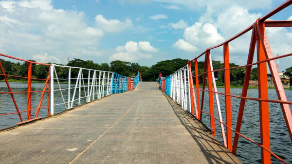 Jhampa Baor and Floating Bridge: Jessore.